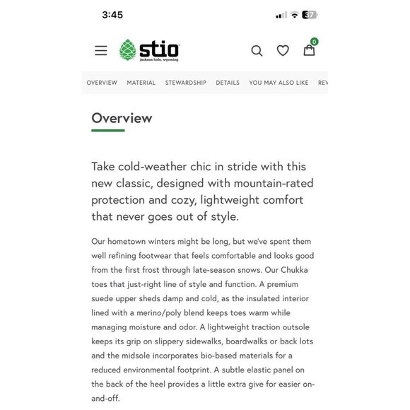 Stio Colter Chukka Insulated Waterproof Suede Boots Faded Oak Size 11 - Picture 2 of 9